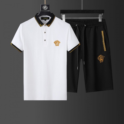 Versace Tracksuits Short Sleeved For Men #874156 $68.00 USD, Wholesale Replica Versace Tracksuits
