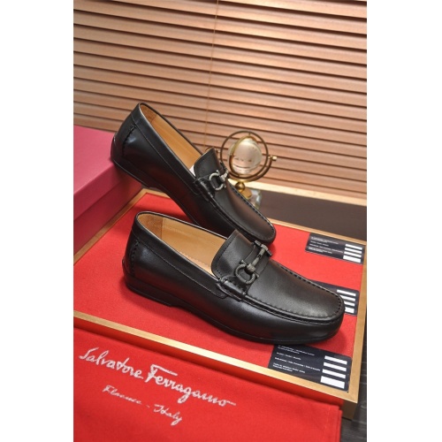 Salvatore Ferragamo Leather Shoes For Men #874918 $88.00 USD, Wholesale Replica Salvatore Ferragamo Leather Shoes