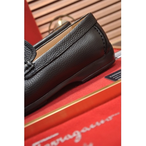 Replica Salvatore Ferragamo Leather Shoes For Men #874919 $88.00 USD for Wholesale
