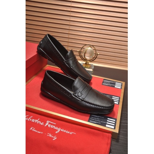 Salvatore Ferragamo Leather Shoes For Men #874920 $92.00 USD, Wholesale Replica Salvatore Ferragamo Leather Shoes