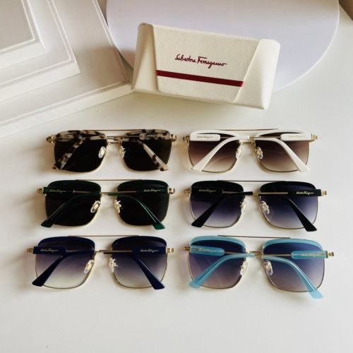 Replica Salvatore Ferragamo AAA Quality Sunglasses #875018 $56.00 USD for Wholesale