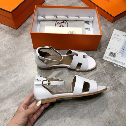Replica Hermes Sandal For Women #875102 $76.00 USD for Wholesale