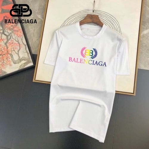 Balenciaga T-Shirts Short Sleeved For Men #875283 $26.00 USD, Wholesale Replica Balenciaga T-Shirts