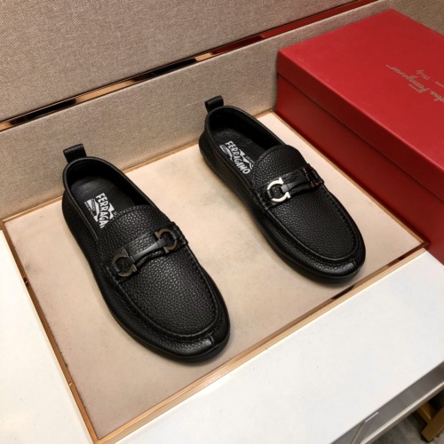 Ferragamo Leather Shoes For Men #875501 $80.00 USD, Wholesale Replica Salvatore Ferragamo Leather Shoes