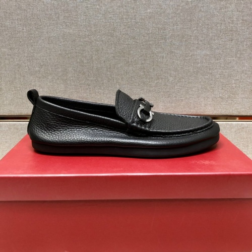 Replica Ferragamo Leather Shoes For Men #875501 $80.00 USD for Wholesale