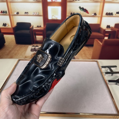 Replica Versace Leather Shoes For Men #875513 $64.00 USD for Wholesale