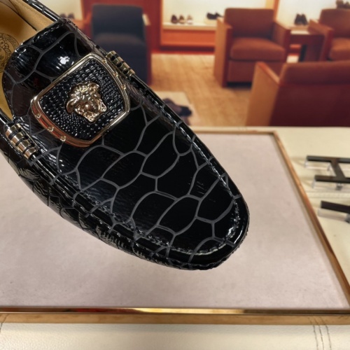 Replica Versace Leather Shoes For Men #875514 $64.00 USD for Wholesale