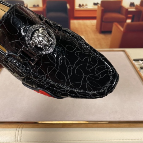 Replica Versace Leather Shoes For Men #875515 $64.00 USD for Wholesale
