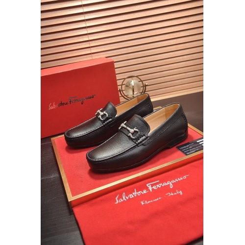 Ferragamo Leather Shoes For Men #875582 $88.00 USD, Wholesale Replica Salvatore Ferragamo Leather Shoes