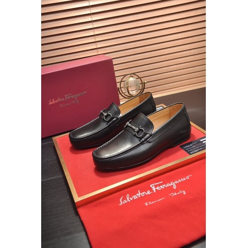 Ferragamo Leather Shoes For Men #875583 $88.00 USD, Wholesale Replica Salvatore Ferragamo Leather Shoes