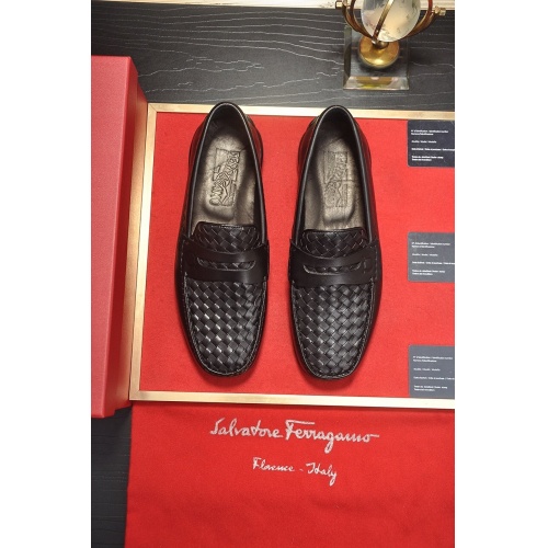 Ferragamo Leather Shoes For Men #875584 $92.00 USD, Wholesale Replica Salvatore Ferragamo Leather Shoes