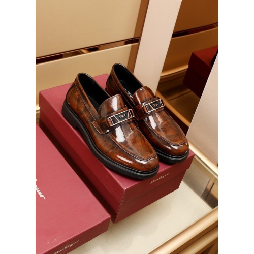 Ferragamo Leather Shoes For Men #875646 $88.00 USD, Wholesale Replica Salvatore Ferragamo Leather Shoes