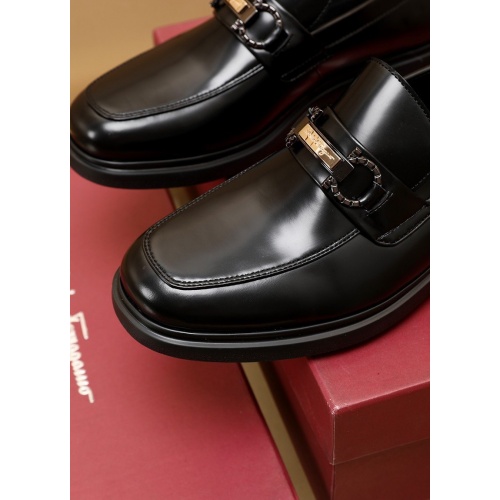 Replica Ferragamo Leather Shoes For Men #875647 $88.00 USD for Wholesale