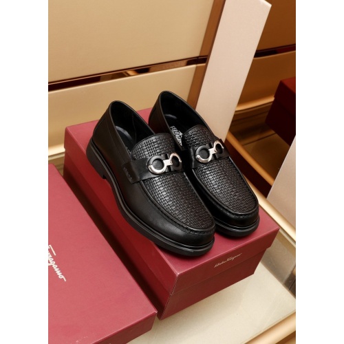 Ferragamo Leather Shoes For Men #875655 $88.00 USD, Wholesale Replica Salvatore Ferragamo Leather Shoes