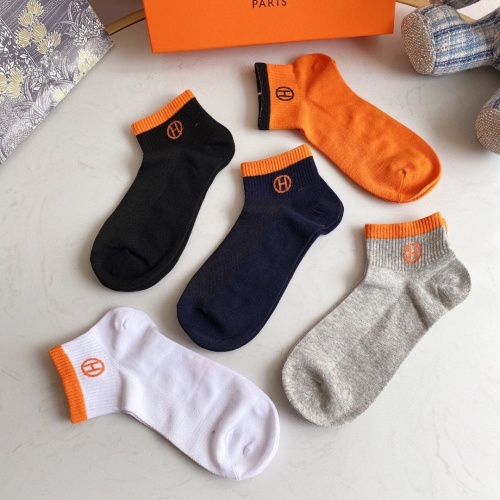 Replica Hermes Socks #875966 $27.00 USD for Wholesale