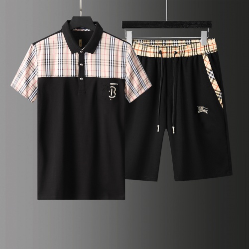 Burberry Tracksuits Short Sleeved For Men #876171 $64.00 USD, Wholesale Replica Burberry Tracksuits