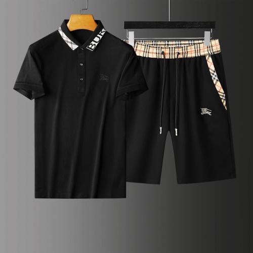 Burberry Tracksuits Short Sleeved For Men #876209 $64.00 USD, Wholesale Replica Burberry Tracksuits