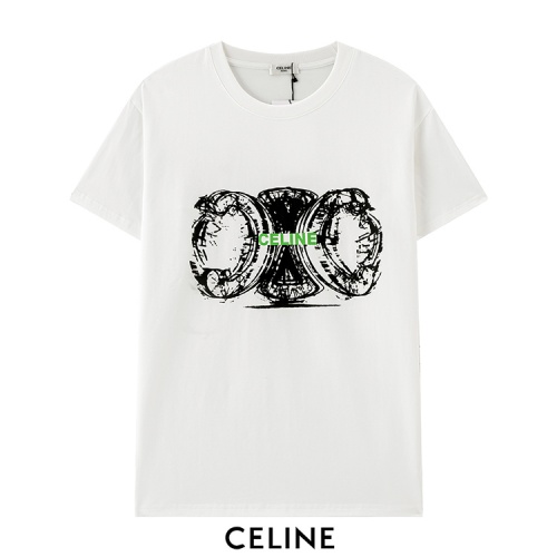Celine T-Shirts Short Sleeved For Men #876275 $29.00 USD, Wholesale Replica Celine T-Shirts