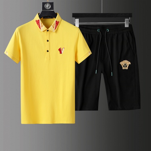 Versace Tracksuits Short Sleeved For Men #876312 $64.00 USD, Wholesale Replica Versace Tracksuits