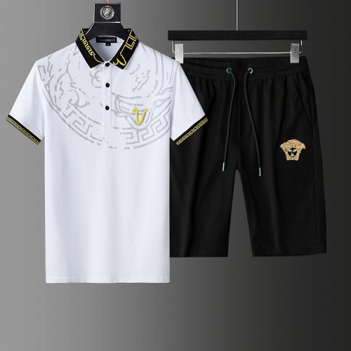 Versace Tracksuits Short Sleeved For Men #876316 $64.00 USD, Wholesale Replica Versace Tracksuits