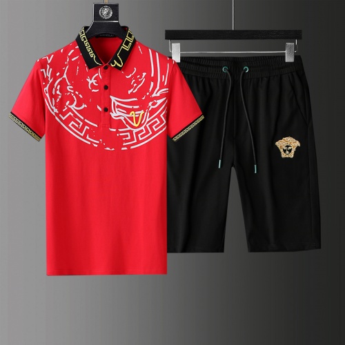 Versace Tracksuits Short Sleeved For Men #876317 $64.00 USD, Wholesale Replica Versace Tracksuits