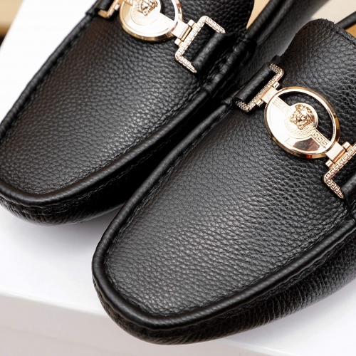 Replica Versace Leather Shoes For Men #876380 $68.00 USD for Wholesale