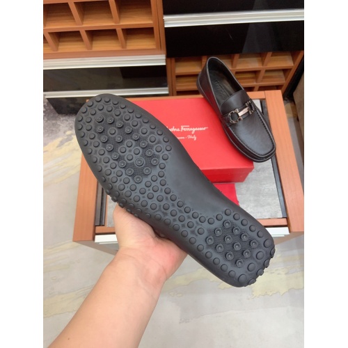 Replica Ferragamo Leather Shoes For Men #876406 $96.00 USD for Wholesale