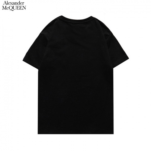 Replica Alexander McQueen T-shirts Short Sleeved For Men #876533 $27.00 USD for Wholesale