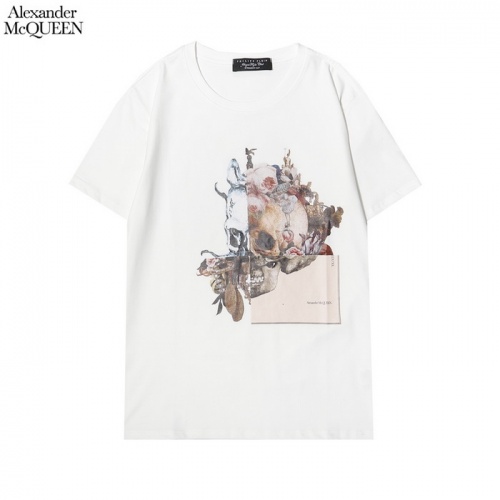 Alexander McQueen T-shirts Short Sleeved For Men #876534 $27.00 USD, Wholesale Replica Alexander McQueen T-shirts