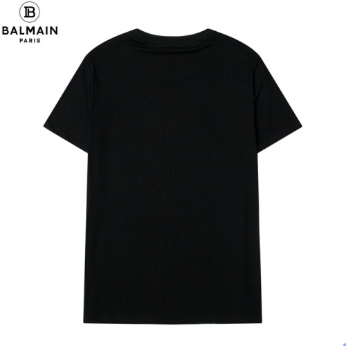 Replica Balmain T-Shirts Short Sleeved For Men #876552 $25.00 USD for Wholesale