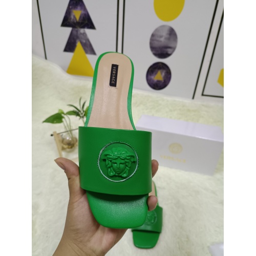 Replica Versace Slippers For Women #876972 $65.00 USD for Wholesale