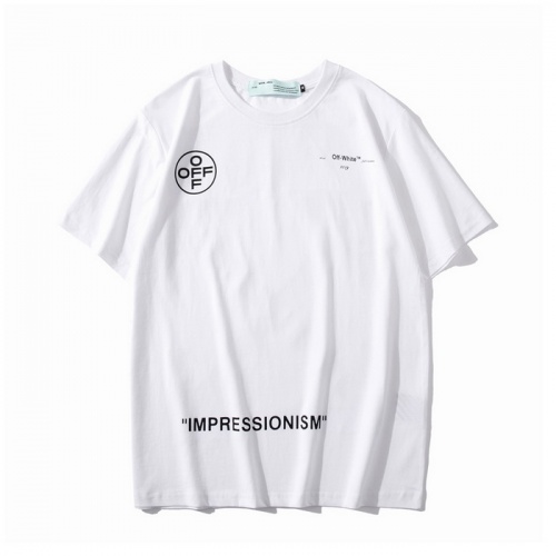 Replica Off-White T-Shirts Short Sleeved For Men #877160 $25.00 USD for Wholesale