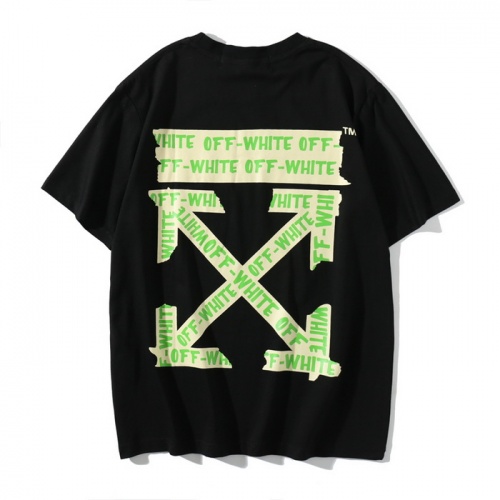 Off-White T-Shirts Short Sleeved For Men #877205 $25.00 USD, Wholesale Replica Off-White T-Shirts