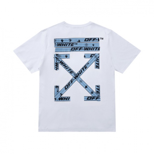 Off-White T-Shirts Short Sleeved For Men #877208 $27.00 USD, Wholesale Replica Off-White T-Shirts