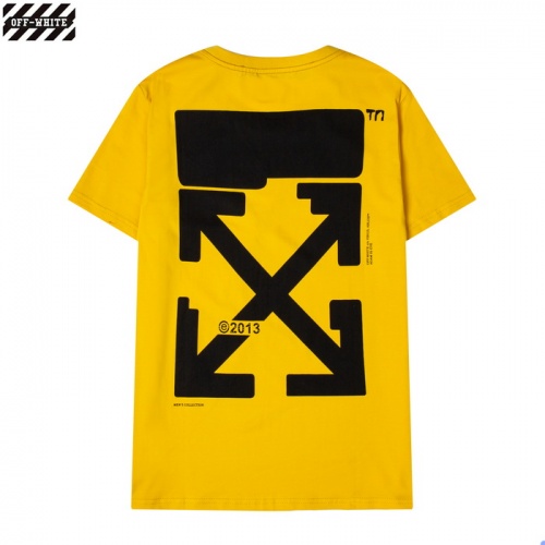 Off-White T-Shirts Short Sleeved For Men #877239 $27.00 USD, Wholesale Replica Off-White T-Shirts