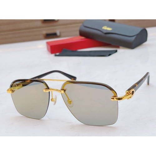 Cartier AAA Quality Sunglasses #877270 $56.00 USD, Wholesale Replica Cartier AAA Quality Sunglassess