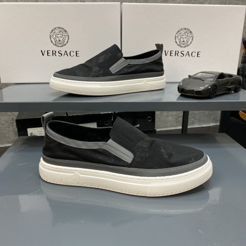 Replica Versace Casual Shoes For Men #877448 $80.00 USD for Wholesale