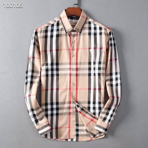 Burberry Shirts Long Sleeved For Men #877526 $38.00 USD, Wholesale Replica Burberry Shirts
