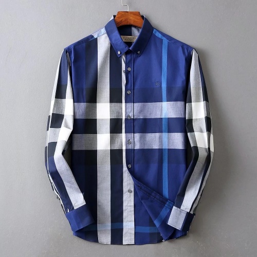 Burberry Shirts Long Sleeved For Men #877593 $38.00 USD, Wholesale Replica Burberry Shirts