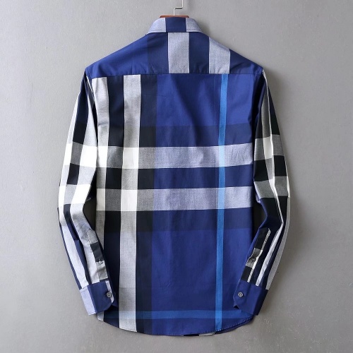 Replica Burberry Shirts Long Sleeved For Men #877593 $38.00 USD for Wholesale