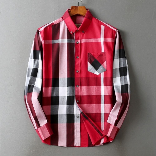 Burberry Shirts Long Sleeved For Men #877645 $39.00 USD, Wholesale Replica Burberry Shirts