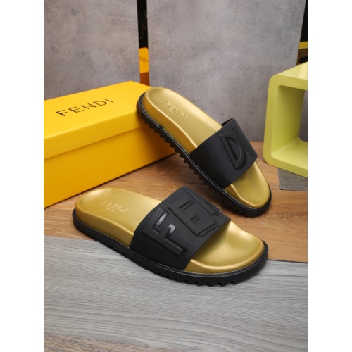 Fendi Slippers For Men #877700 $52.00 USD, Wholesale Replica Fendi Slippers