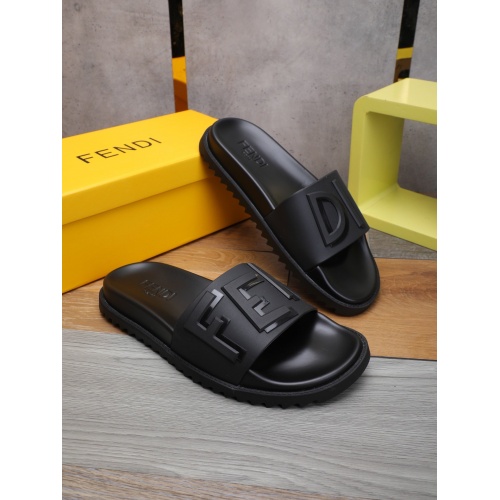 Fendi Slippers For Men #877701 $52.00 USD, Wholesale Replica Fendi Slippers