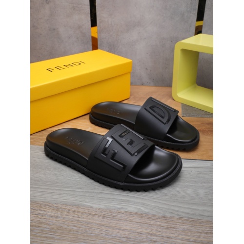 Replica Fendi Slippers For Men #877701 $52.00 USD for Wholesale