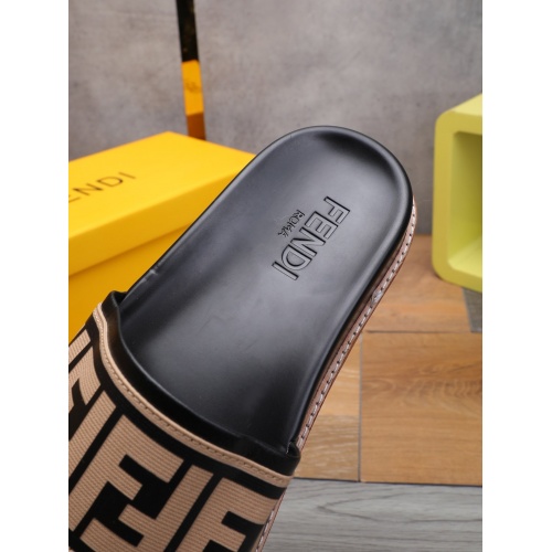 Replica Fendi Slippers For Men #877704 $52.00 USD for Wholesale