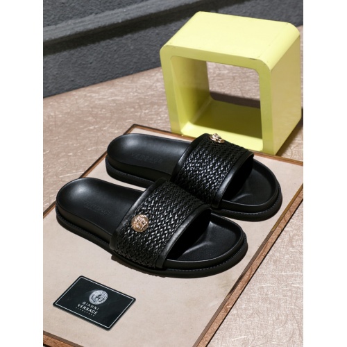 Versace Slippers For Men #877711 $52.00 USD, Wholesale Replica Versace Slippers
