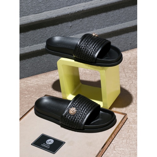 Replica Versace Slippers For Men #877711 $52.00 USD for Wholesale