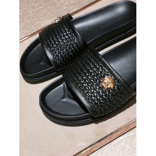 Replica Versace Slippers For Men #877711 $52.00 USD for Wholesale