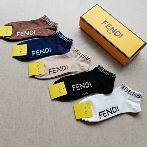 Replica Fendi Socks #877966 $27.00 USD for Wholesale
