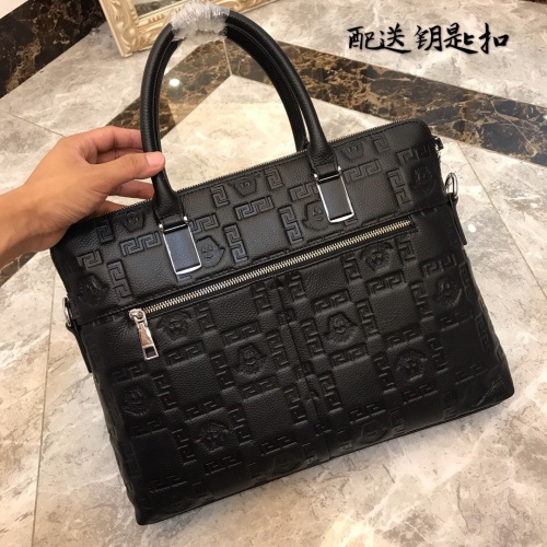 Replica Versace AAA Man Handbags #877974 $118.00 USD for Wholesale